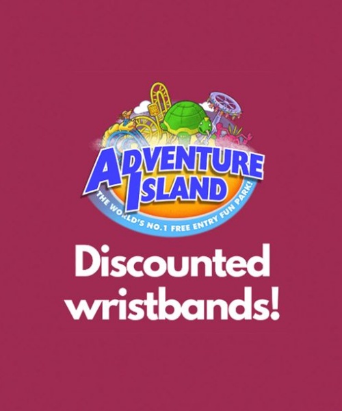 Adventure Island ~ Order discounted wristbands for the summer holidays!