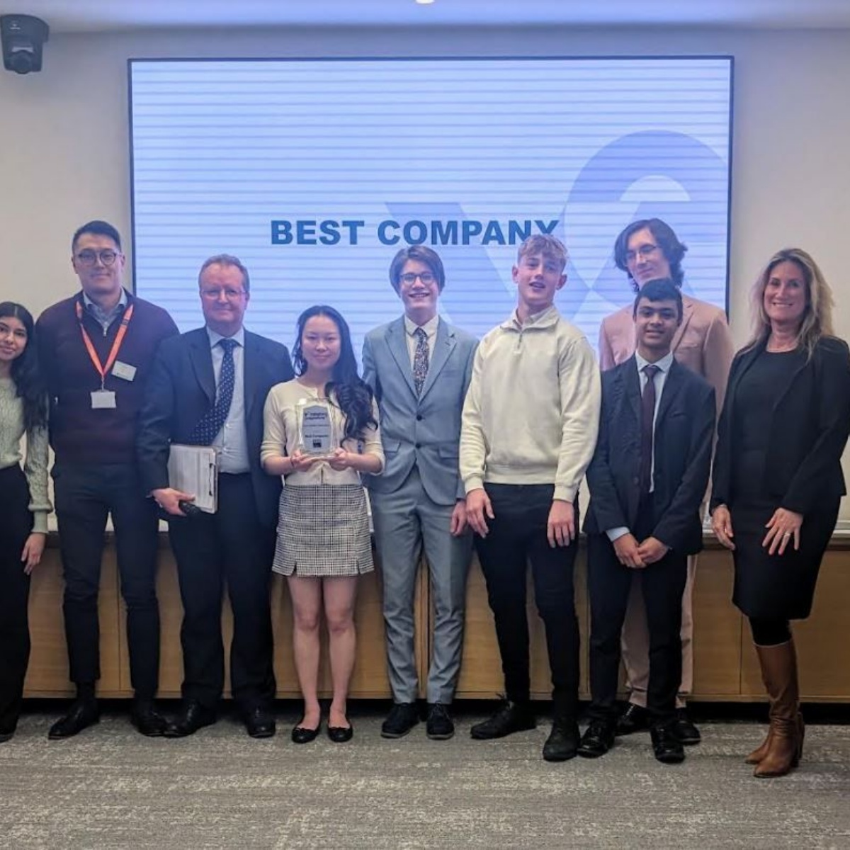 Bexley Grammar School - Young Enterprise ~ Illumina 'Best Company' Award